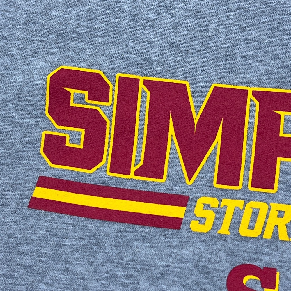 Nike Simpson Storm Football Sweatshirt M Gray Crewneck Pullover Center Swoosh SC - Picture 4 of 12